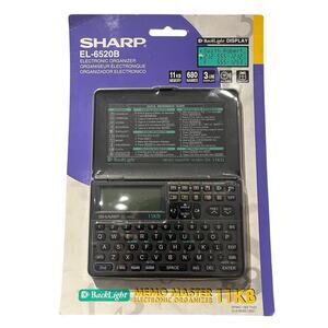 Sharp EL-6520B Electronic Organizer Memo Master BackLight 11KB New